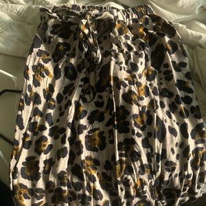Cheetah print skirt